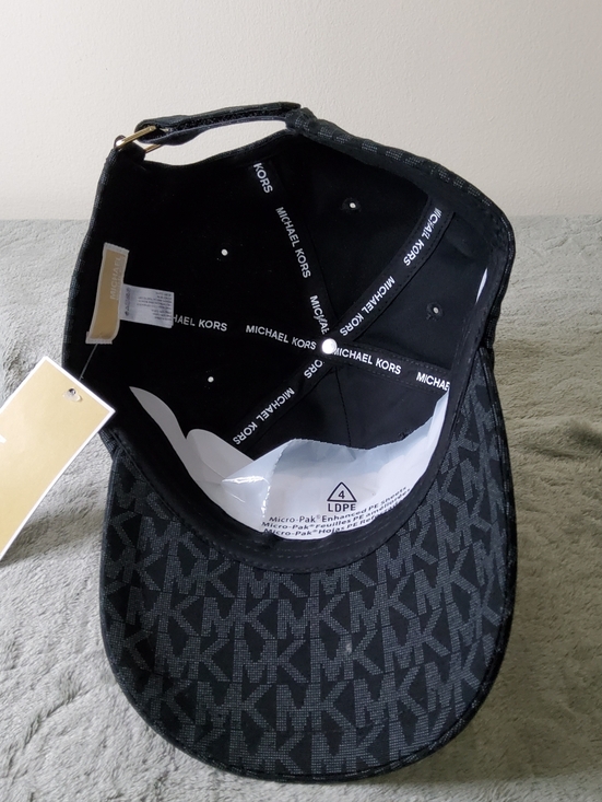 Michael Kors Unisex Monogram MK Logo Baseball Cap Hat Black  display picture 2